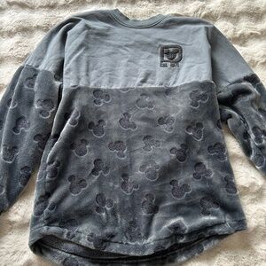 WDW Walt Disney World Plush Spirit Jersey Mickey Head Charcoal